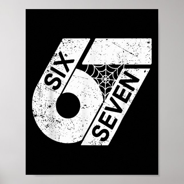 Affiche Six Seven 6 7 Meme 6 7 Halloween Costume  (Devant)