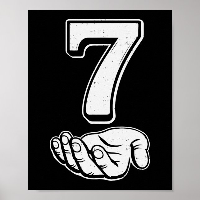 Affiche Six Seven 6 7 Mème Argot Gen Alpha 6 7 Mains Coupl (Devant)