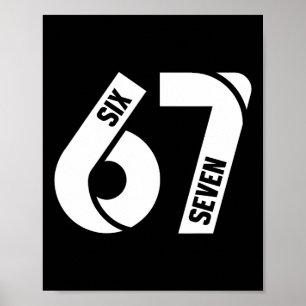 Affiche Six Seven 6 7 Mème Drôle Numéro 67 Allons Nous Env