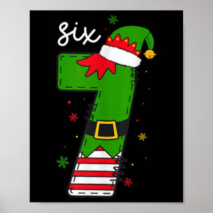 Affiche Six Seven 6 7 Mème Santa Noël Xmas Nombre 67