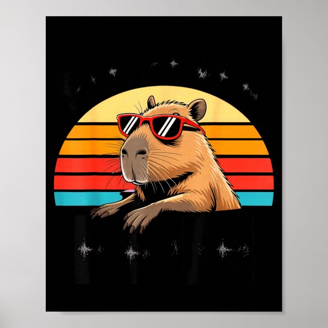 Affiche Six Seven Bruh 67 Meme Capybara  (Devant)