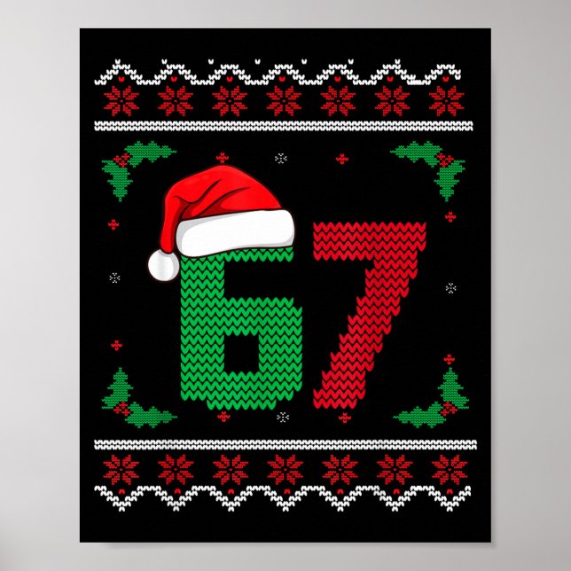 Affiche Six Seven Christmas 6 7 Ugly Christmas Sweater  (Devant)