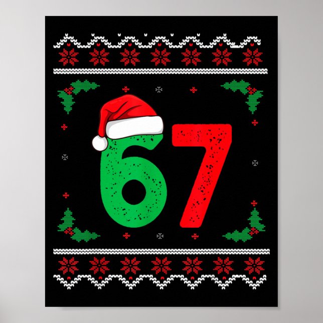 Affiche Six Seven Christmas 6 7 Ugly Christmas Sweater  (Devant)