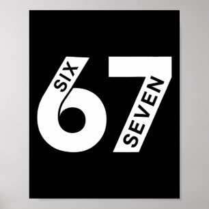 Affiche Six Seven Cool Numéro Génération Alpha Argot 6 7 T