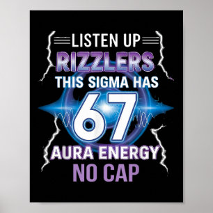 Affiche Six Seven Écoutez les Rizzlers Ce Sigma a 67 Aur