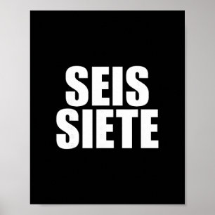 Affiche Six Seven Espagnol
