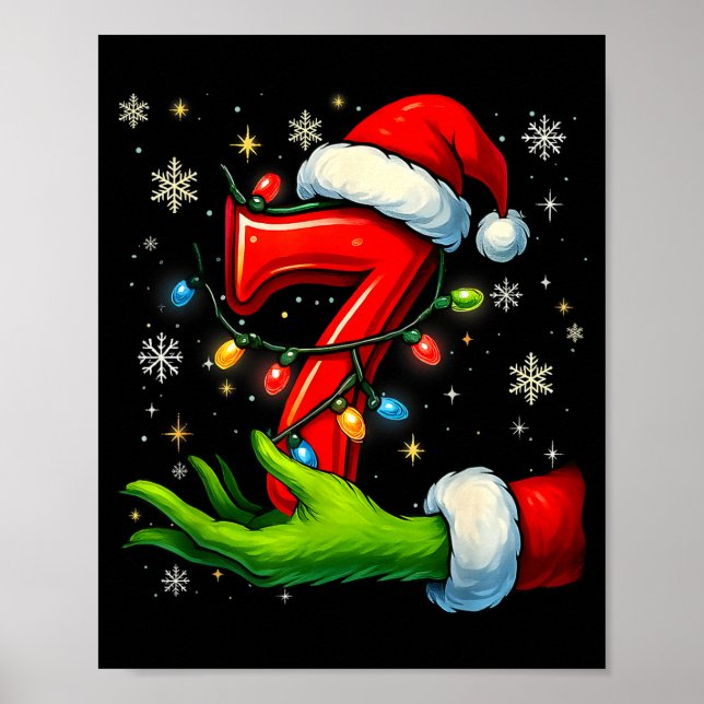 Affiche Six Seven Funny Christmas Meme Couple Matching  (Devant)