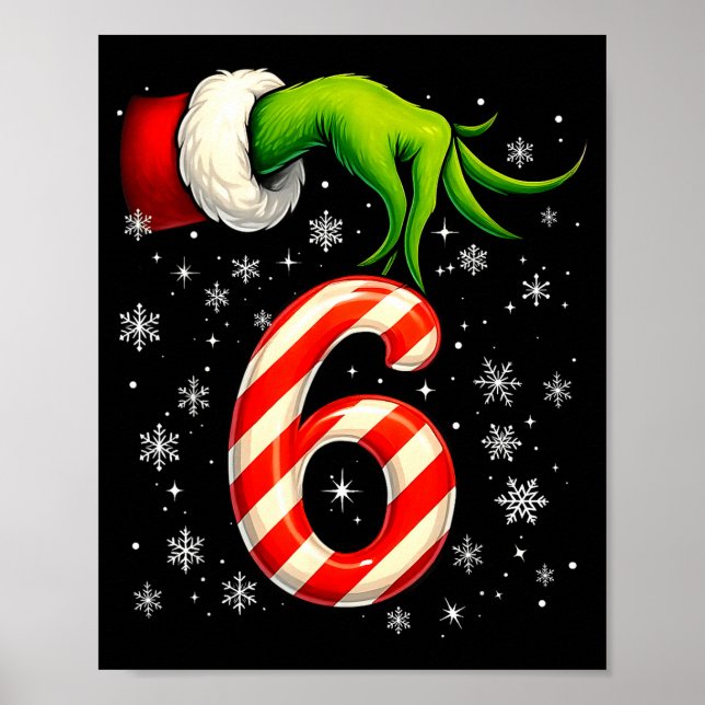 Affiche Six Seven Funny Noël Couple Correspondant Meme  (Devant)