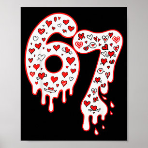 Affiche Six Seven Gen Alpha Crème Glacée Dégoulinante Sain