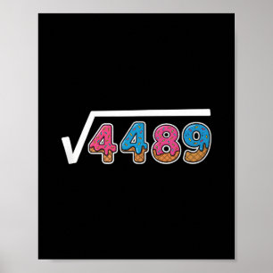 Affiche Six Seven Ice Cream Drip Cool Meme 67 Funny Square