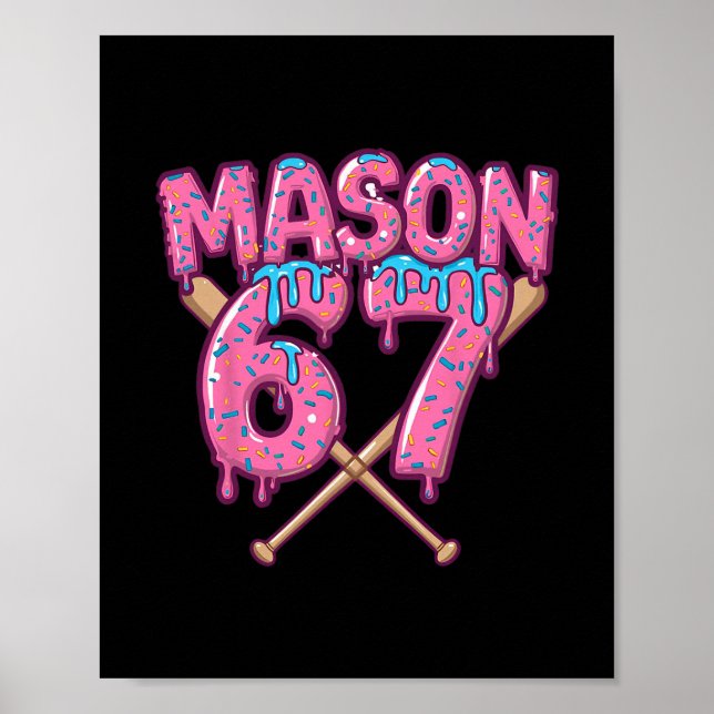 Affiche Six Seven Ice Cream Drip Sport 67 Fun Mason Mème 1 (Devant)