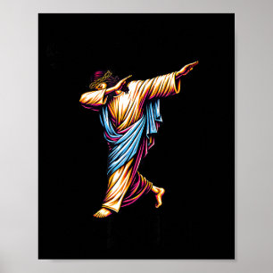 Affiche Six Seven Jésus Dabbing Noël 6 7 Meme 67 Enfants
