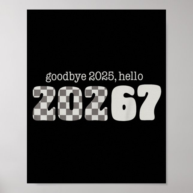 Affiche Six Seven Kids New Years Goodbye 2026 Hello 67 Num (Devant)