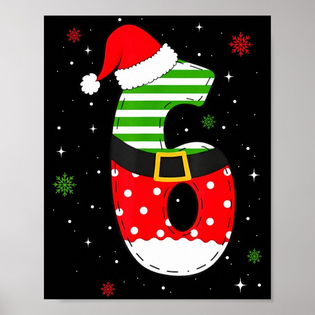 Affiche Six Seven Matching 67 Christmas Santa Hat Meme Gen (Devant)