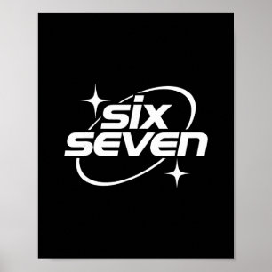Affiche Six Seven Mème Cool Y2k 67 Argot Gen Alpha