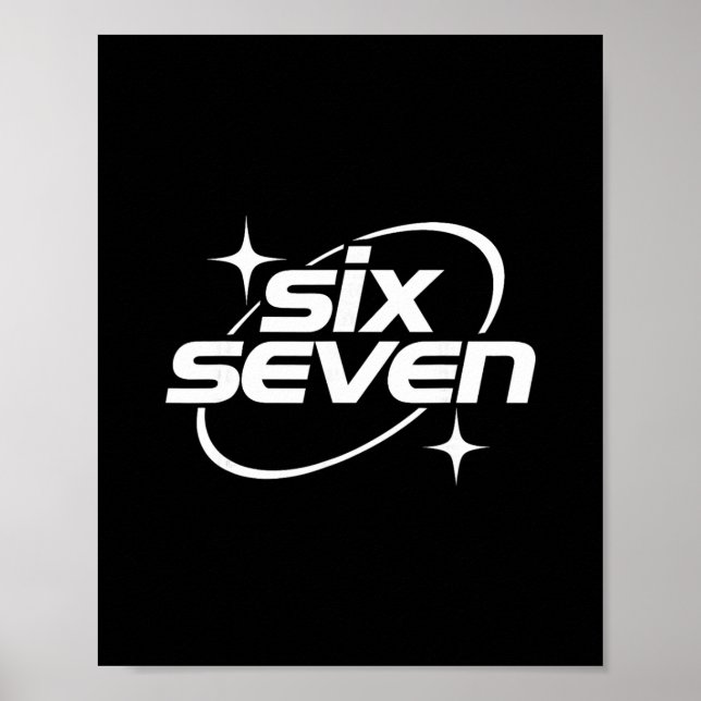 Affiche Six Seven Meme Cool Y2k 67 Gen Alpha Slang  (Devant)