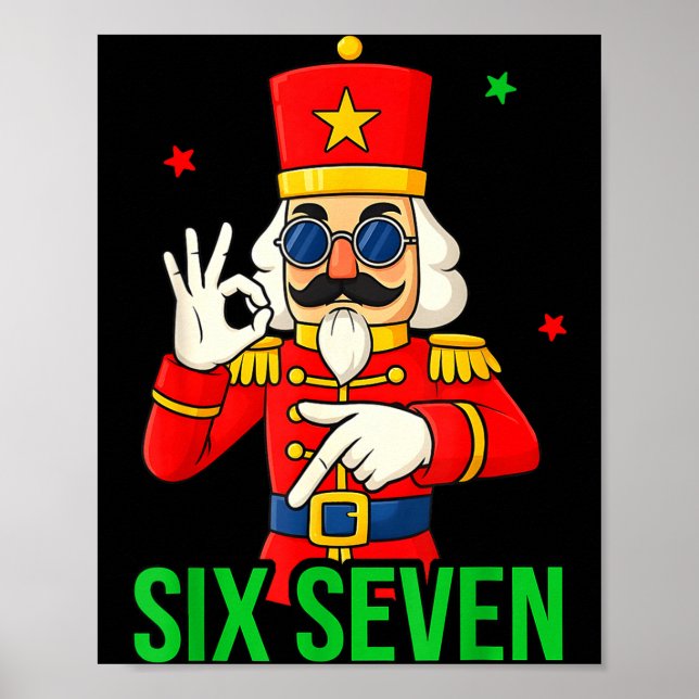 Affiche Six Seven Meme Funny Holiday Toy Soldier  (Devant)