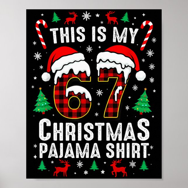 Affiche Six Seven Meme Gen Alpha Slang Brainrot Quote  (Devant)