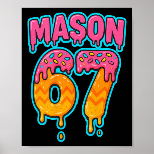Affiche Six Seven Meme Mason 67 Crème Glacée Dégoulinante
