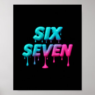 Affiche Six Seven Mème Pour Enfants Et Adultes Gen Alpha P