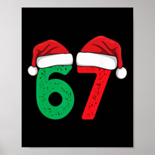 Affiche Six Seven Noël 6 7 Meme Drôle de Noël