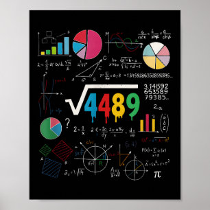 Affiche Six Seven Prof de maths 67 Meme Racine carrée 4489
