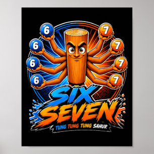 Affiche Six Seven Tung Tung Sahur Enfants 67 Garçons Jeune