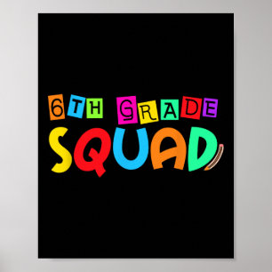 Affiche Sixième 6e année escouade retour à l'école premier