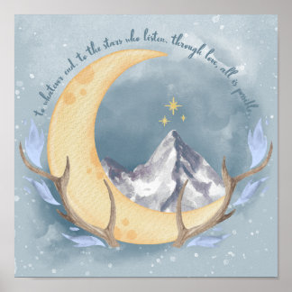 Affiche SJMverse ACOTAR, Trône de verre, Crescent City