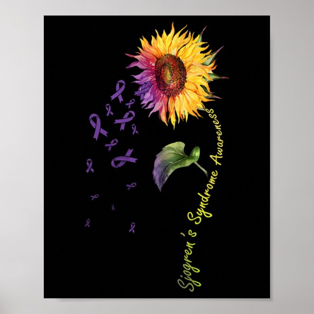 Affiche Sjogren's Syndrome Awareness Sunflower (Devant)