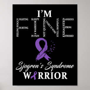 Affiche Sjogren's Syndrome Warrior I'm Fine Down Syndrome