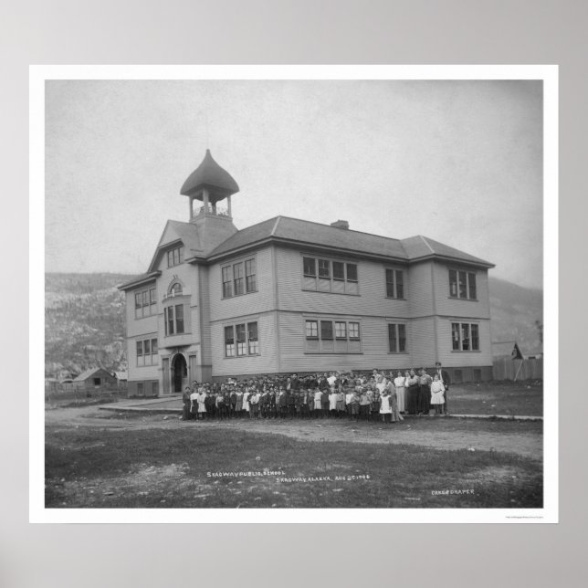 Affiche Skagway, Alaska Public School 1906 (Devant)
