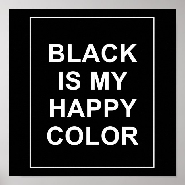 AFFICHE SKAM - BLACK IS MY HAPPY COLOR (Devant)
