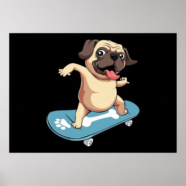 Affiche Skate board Carlin Skateboard (Devant)
