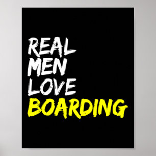 Affiche Skate Park Real Men Loarding Skateboard Snowb