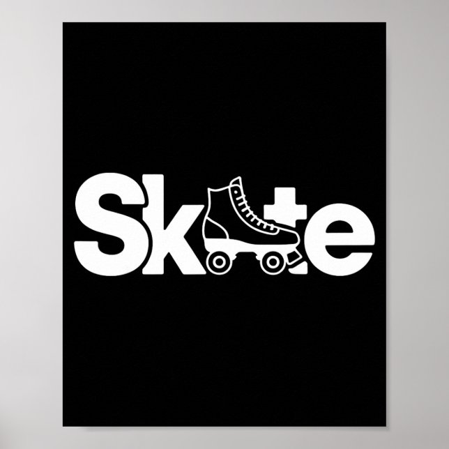 Affiche Skate Roller Skate Roller Skating Roller Skater  (Devant)