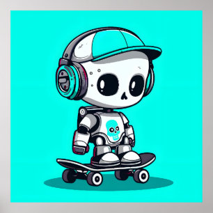 Affiche Skate SkullBot