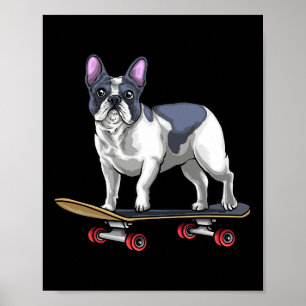Affiche Skateboard Bulldog