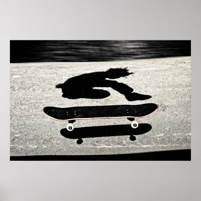Affiche skateboard en sandwich (Devant)