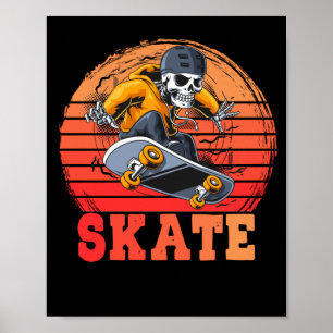 Affiche Skateboard Retro Skateboard Vintage