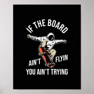 Affiche Skateboard Skateboarder - Skateur en planche à rou