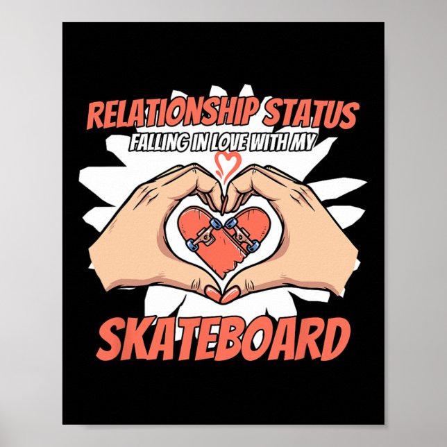 Affiche Skateboard Skating Skateboarding Skater Complicate (Devant)
