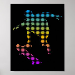 Affiche Skateboard Street Planche à Roulettes Longboard Sk