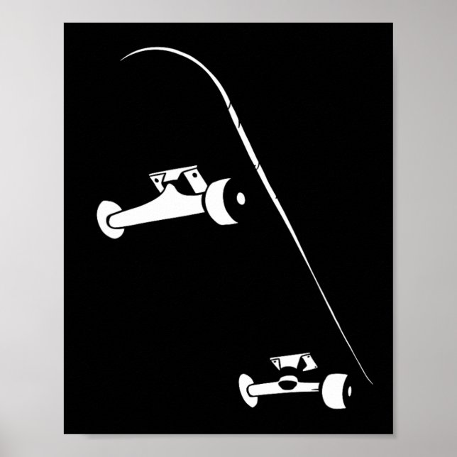 Affiche Skateboarder Skateboarding Skateboard  (Devant)