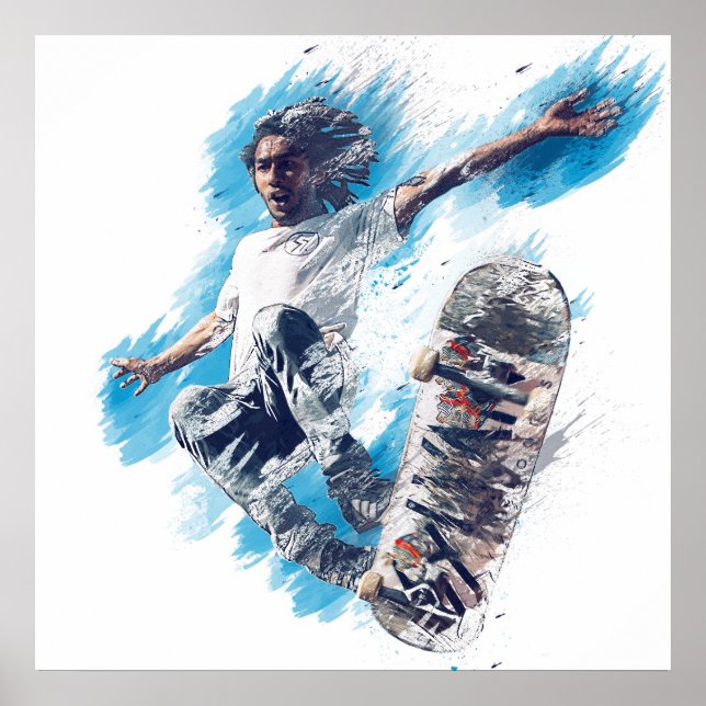Affiche Skateboardeur  (Devant)