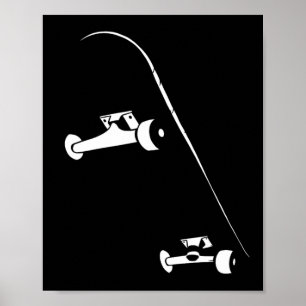 Affiche Skateboardeur faisant du skateboard skateboard