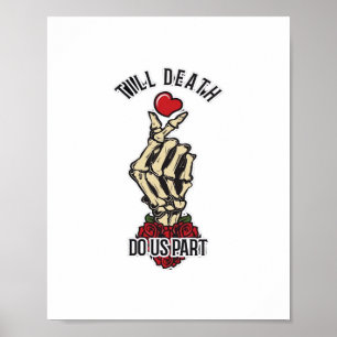 Affiche Skeleton Coeur jusqu'à la mort faisons-nous partie