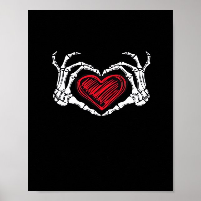 Affiche Skeleton des mains du coeur (Devant)