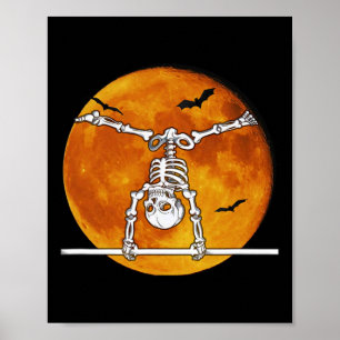 Affiche Skeleton Gymnastique Halloween Horizontal R