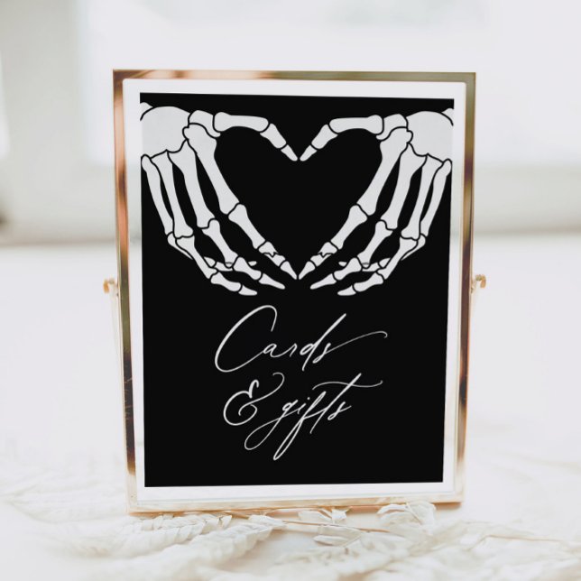 Affiche Skeleton Halloween Baby showers cartes et cadeaux (Créateur téléchargé)